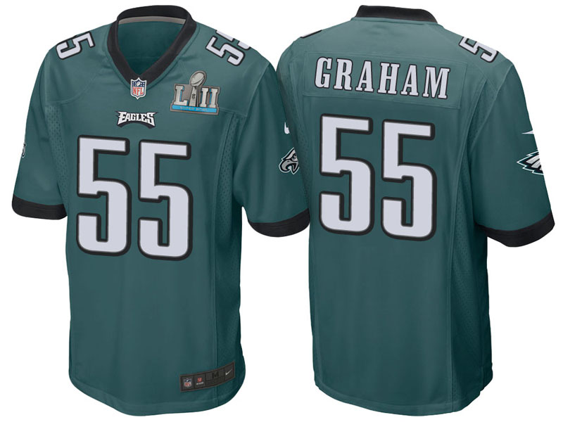 Philadelphia Eagles #55 Brandon Graham Green Super Bowl LII Bound Game Jersey