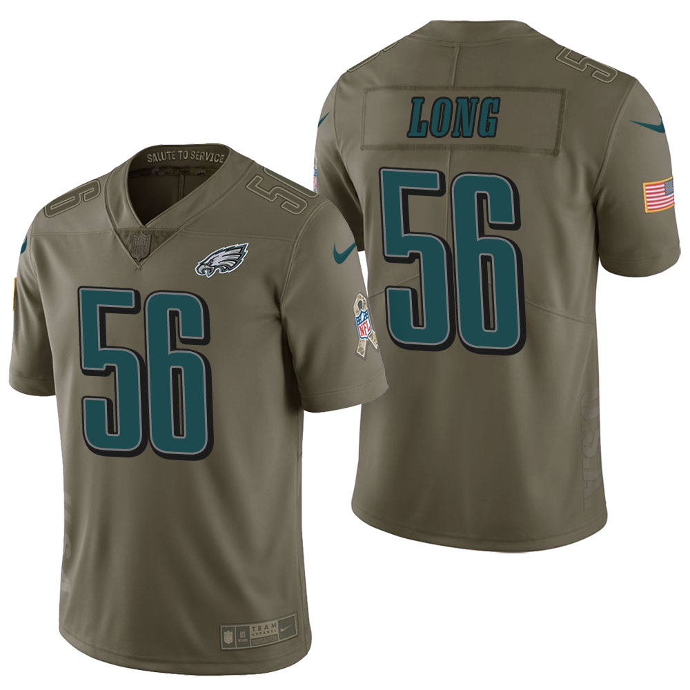 Philadelphia Eagles #56 Chris Long Olive 2017 Salute to Service Limited Jersey Philadelphia Eagles #56 Chris Long Olive 2017 Salute to Service Limited Jersey