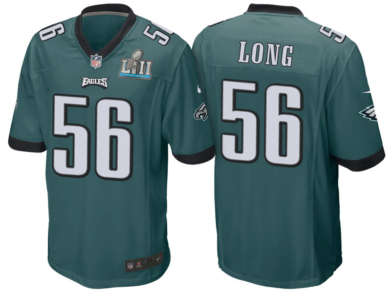 Philadelphia Eagles #56 Chris Long Green Super Bowl LII Bound Game Jersey Philadelphia Eagles #56 Chris Long Green Super Bowl LII Bound Game Jersey