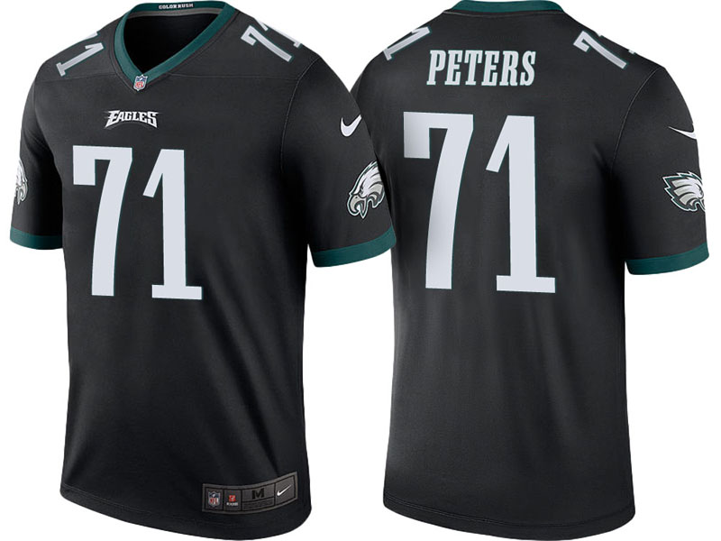 Philadelphia Eagles #71 Jason Peters Black Color Rush Legend Jersey Philadelphia Eagles #71 Jason Peters Black Color Rush Legend Jersey