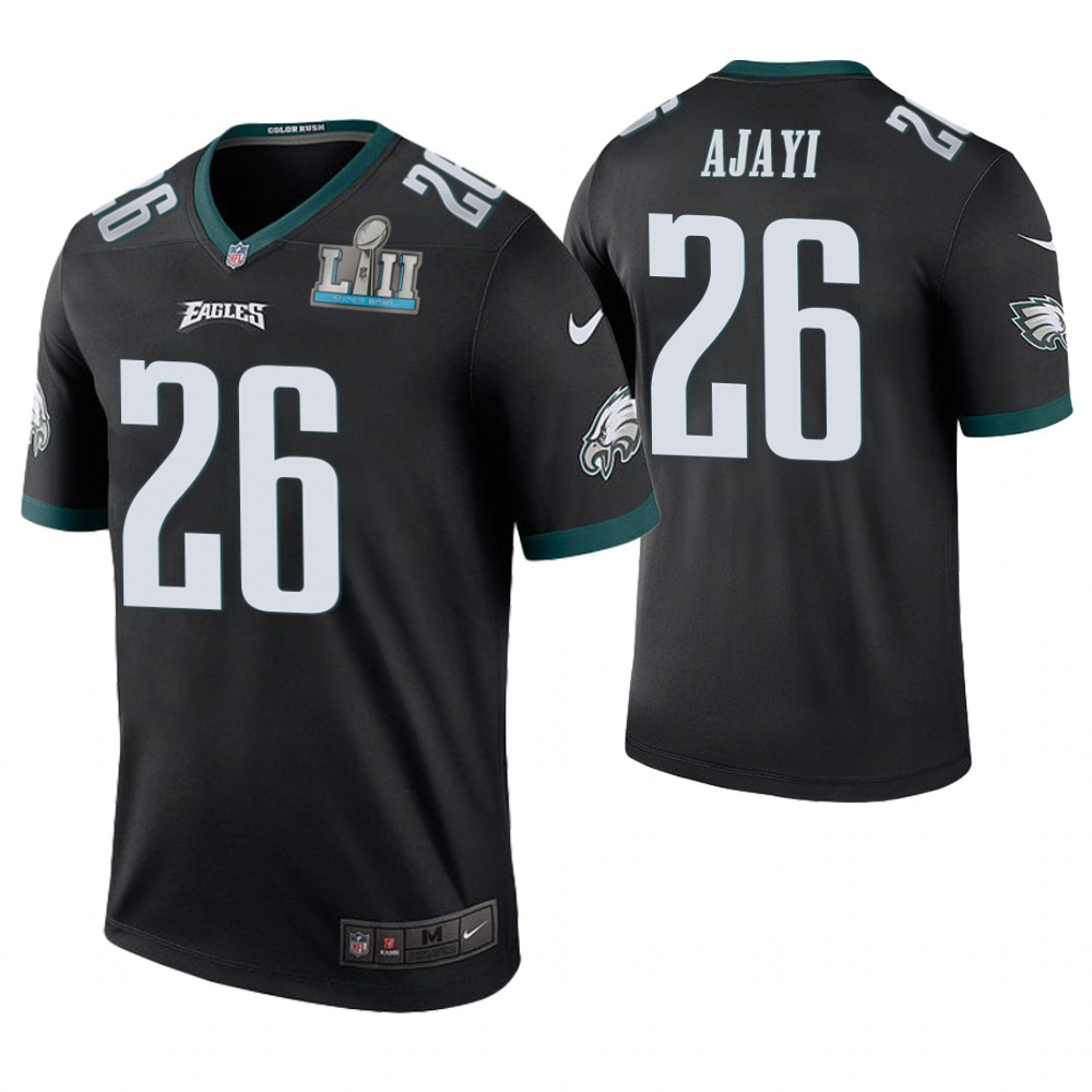 Philadelphia Eagles #26 Jay Ajayi Black Super Bowl LII Champions Color Rush Legend Jersey Philadelphia Eagles #26 Jay Ajayi Black Super Bowl LII Champions Color Rush Legend Jersey