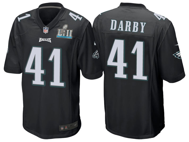 Philadelphia Eagles #41 Ronald Darby Black Super Bowl LII Bound Game Jersey