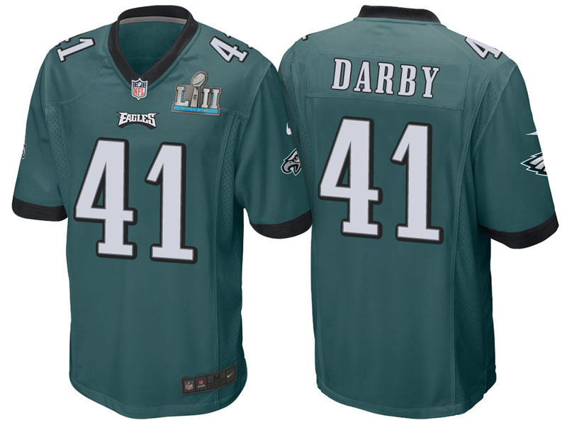 Philadelphia Eagles #41 Ronald Darby Green Super Bowl LII Bound Game Jersey