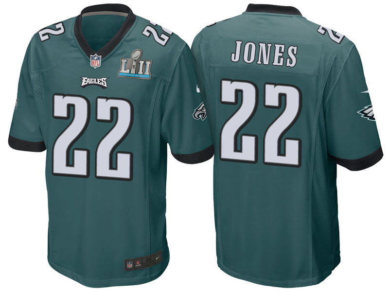 Philadelphia Eagles #22 Sidney Jones Green Super Bowl LII Bound Game Jersey