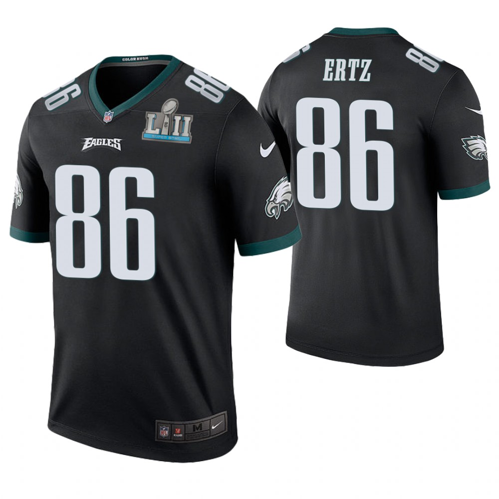 Philadelphia Eagles #86 Zach Ertz Black Super Bowl LII Champions Color Rush Legend Jersey Philadelphia Eagles #86 Zach Ertz Black Super Bowl LII Champions Color Rush Legend Jersey