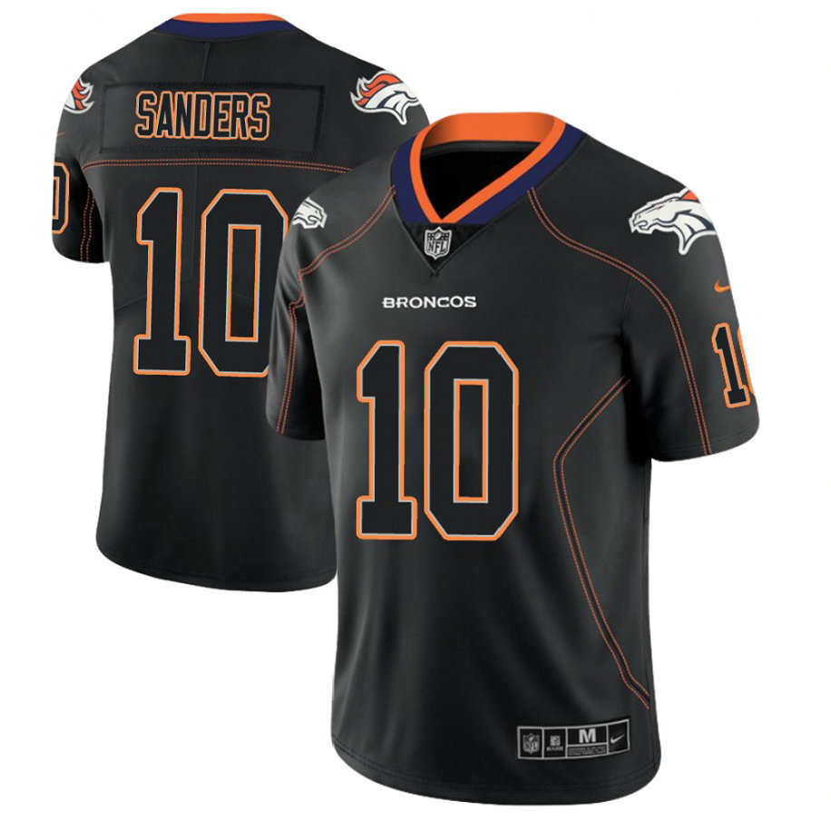 Denver Broncos #10 Emmanuel Sanders 2018 Lights Out Color Rush Limited Black Jersey Denver Broncos #10 Emmanuel Sanders 2018 Lights Out Color Rush Limited Black Jersey