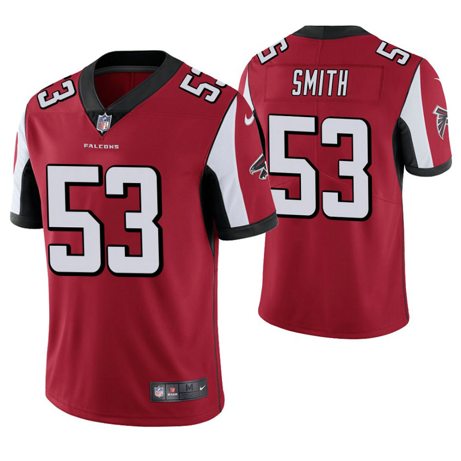Atlanta Falcons #53 Emmanuel Smith Red Vapor Untouchable Limited Player Jersey