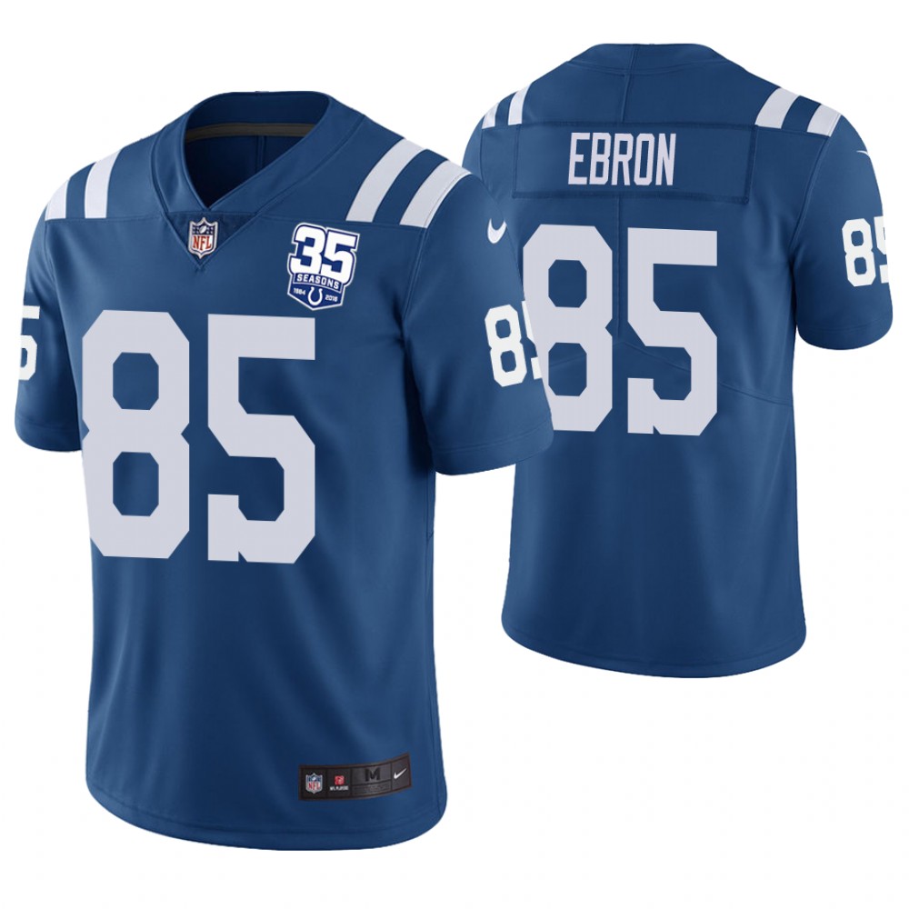 Indianapolis Colts #85 Eric Ebron Royal 35th Anniversary Vapor Untouchable Limited Player Jersey