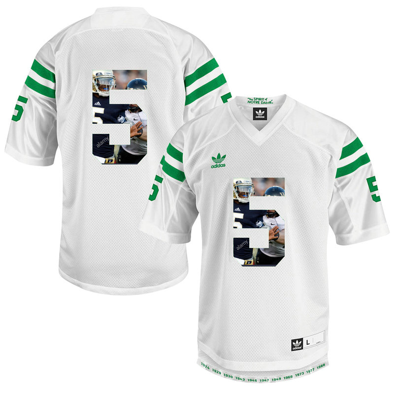 Everett Golson #5 Notre Dame Fighting Irish White College Football Jersey Everett Golson #5 Notre Dame Fighting Irish White College Football Jersey