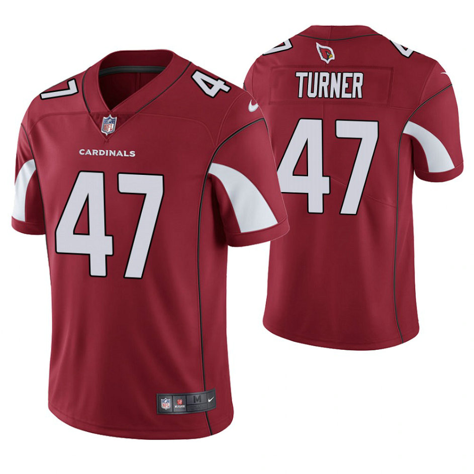 Arizona Cardinals #47 Ezekiel Turner Cardianl Vapor Untouchable Limited Player Jersey Arizona Cardinals #47 Ezekiel Turner Cardianl Vapor Untouchable Limited Player Jersey