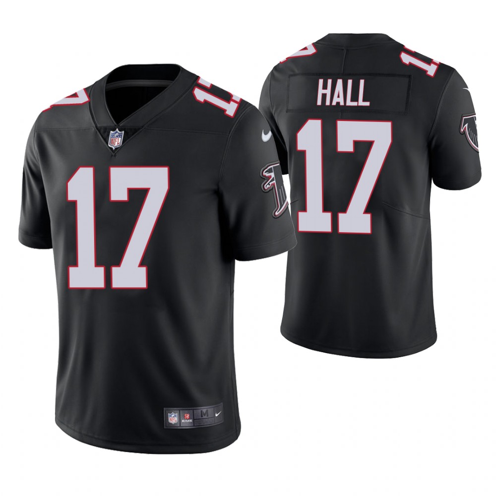Atlanta Falcons #17 Marvin Hall Black Elite Jersey