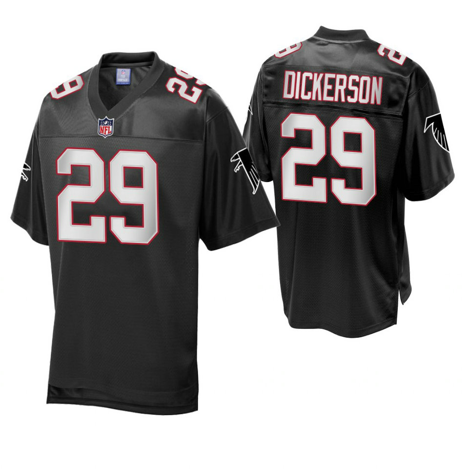Atlanta Falcons #29 Eric Dickerson Black Vintage Replica Retired Player Jersey Atlanta Falcons #29 Eric Dickerson Black Vintage Replica Retired Player Jersey