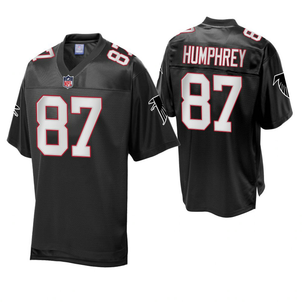Atlanta Falcons #87 Claude Humphrey Black Vintage Replica Retired Player Jersey Atlanta Falcons #87 Claude Humphrey Black Vintage Replica Retired Player Jersey