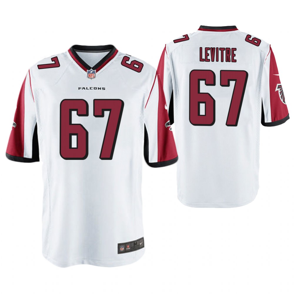 Atlanta Falcons #67 Andy Levitre White Game Jersey Atlanta Falcons #67 Andy Levitre White Game Jersey
