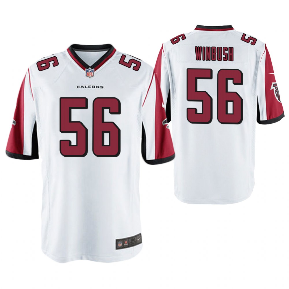 Atlanta Falcons #56 Anthony Winbush White Game Jersey Atlanta Falcons #56 Anthony Winbush White Game Jersey