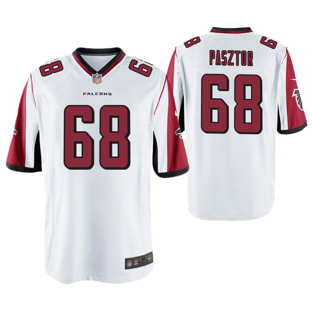 Atlanta Falcons #68 Austin Pasztor White Game Jersey
