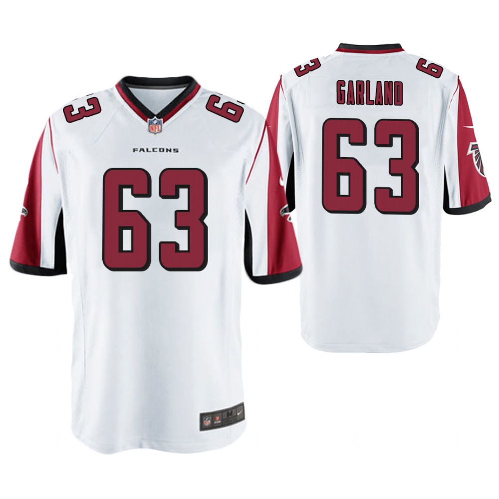 Atlanta Falcons #63 Ben Garland White Game Jersey