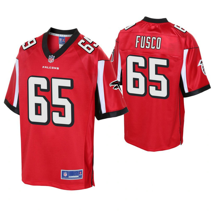 Youth Atlanta Falcons #65 Brandon Fusco Red Player Pro Line Jersey Youth Atlanta Falcons #65 Brandon Fusco Red Player Pro Line Jersey