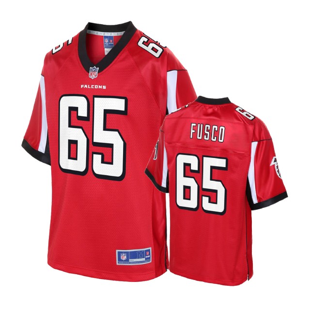 Youth Atlanta Falcons #65 Brandon Fusco Red Player Jersey Youth Atlanta Falcons #65 Brandon Fusco Red Player Jersey