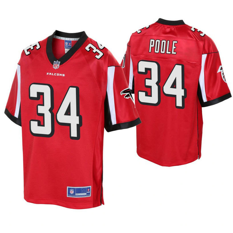 Youth Atlanta Falcons #34 Brian Poole Red Player Pro Line Jersey Youth Atlanta Falcons #34 Brian Poole Red Player Pro Line Jersey