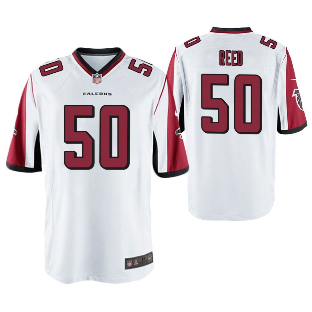 Atlanta Falcons #50 Brooks Reed White Game Jersey