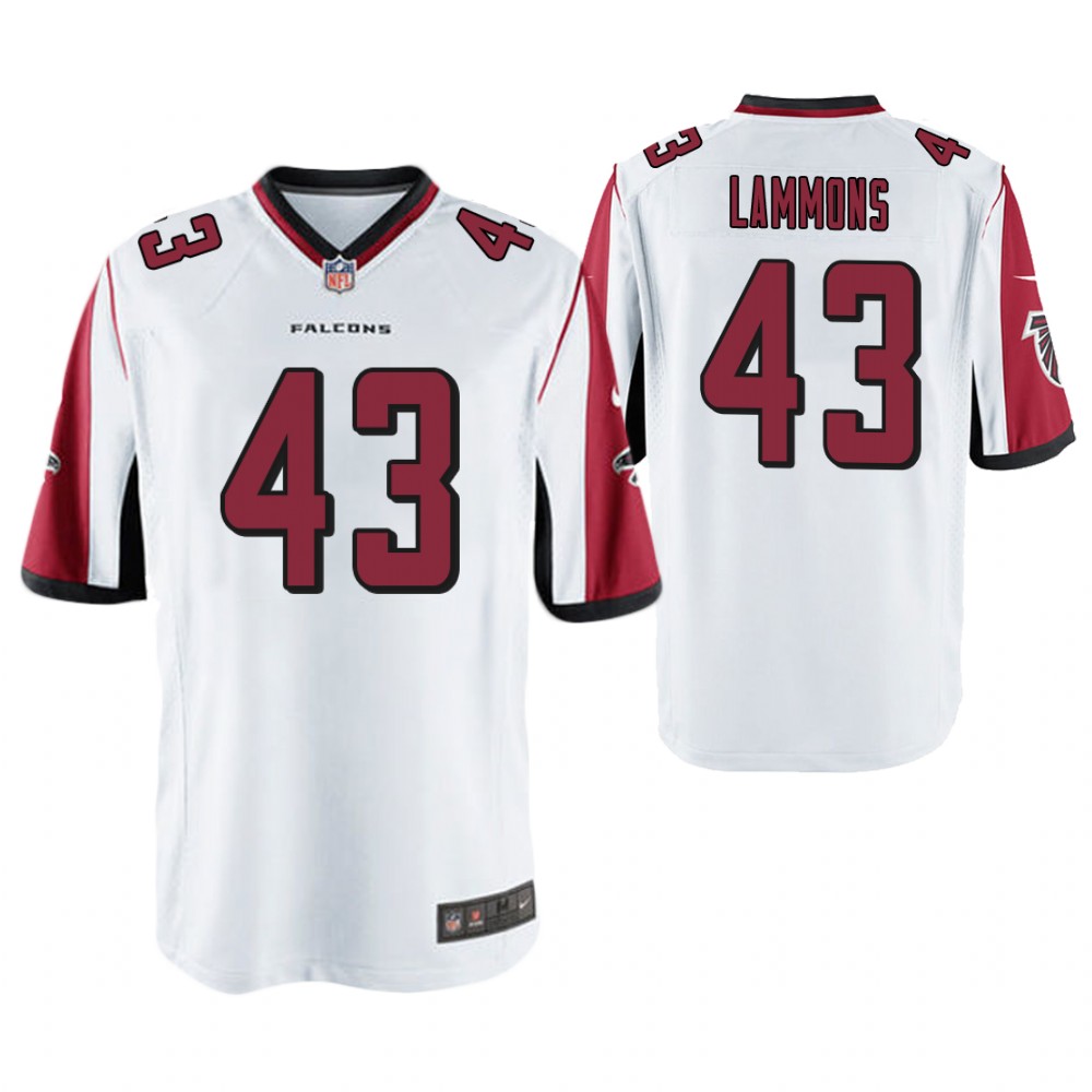 Atlanta Falcons #43 Chris Lammons White Game Jersey