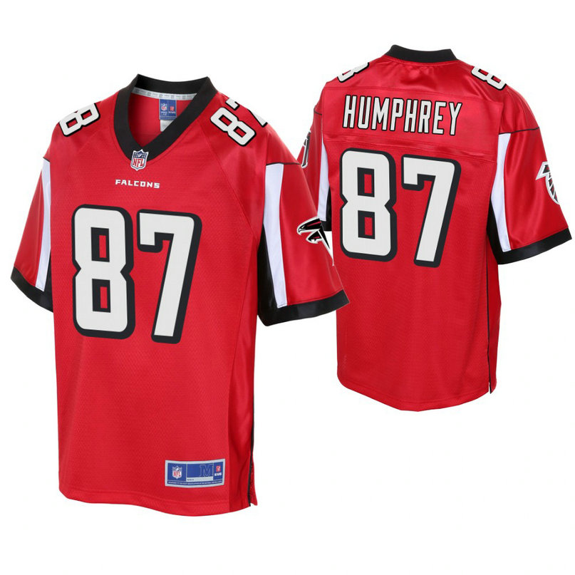 Youth Atlanta Falcons #87 Claude Humphrey Red Player Pro Line Jersey Youth Atlanta Falcons #87 Claude Humphrey Red Player Pro Line Jersey