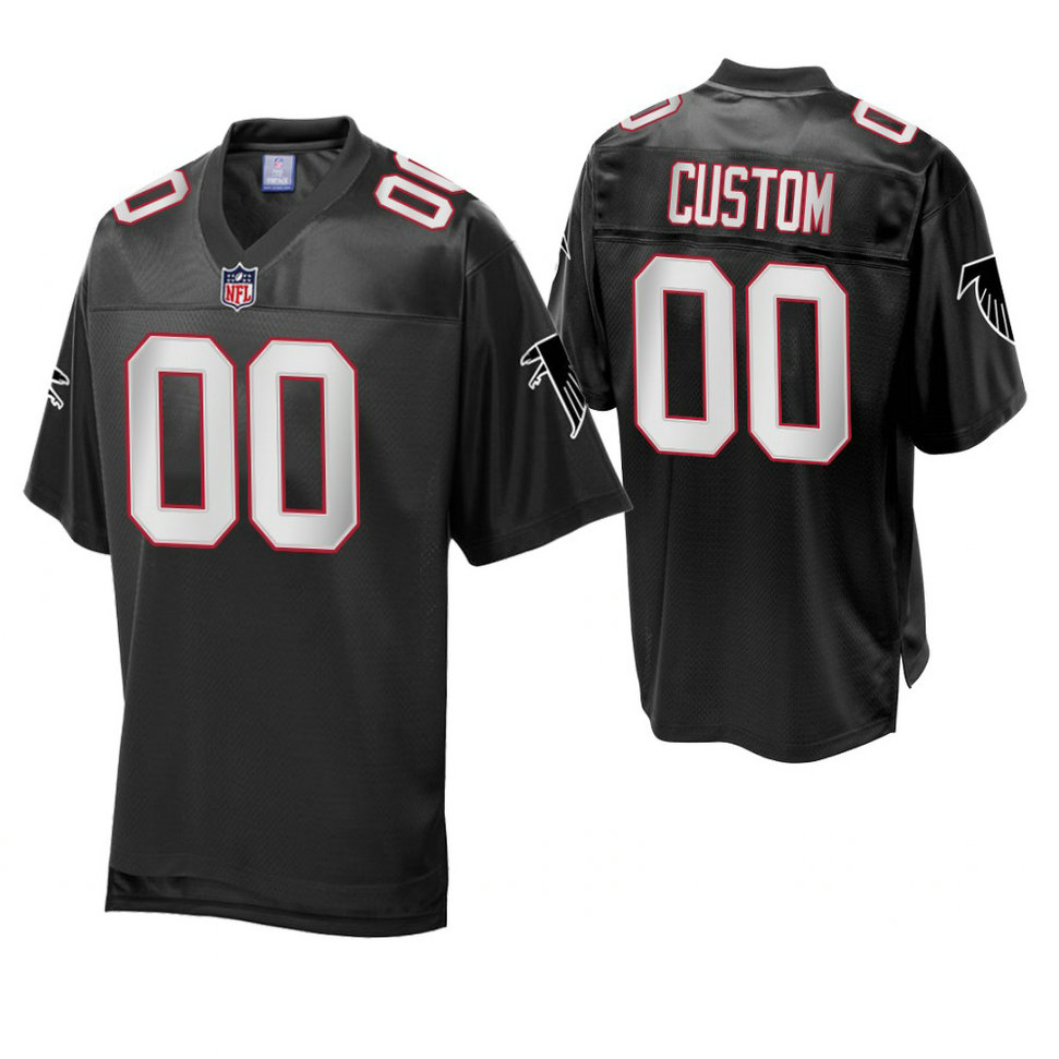Atlanta Falcons Black Vintage Replica Customized Jersey Atlanta Falcons Black Vintage Replica Customized Jersey