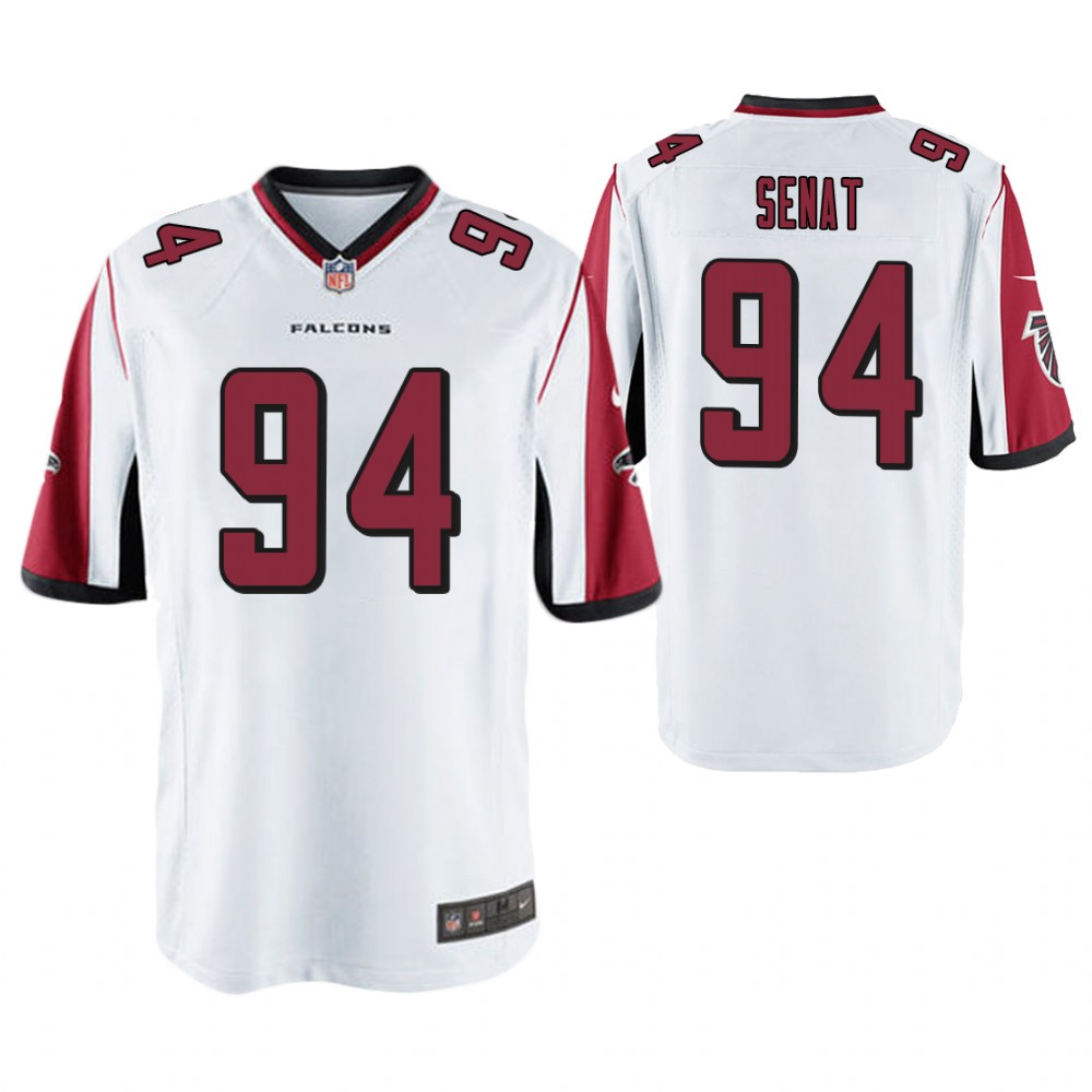 Atlanta Falcons #94 Deadrin Senat White Game Jersey Atlanta Falcons #94 Deadrin Senat White Game Jersey