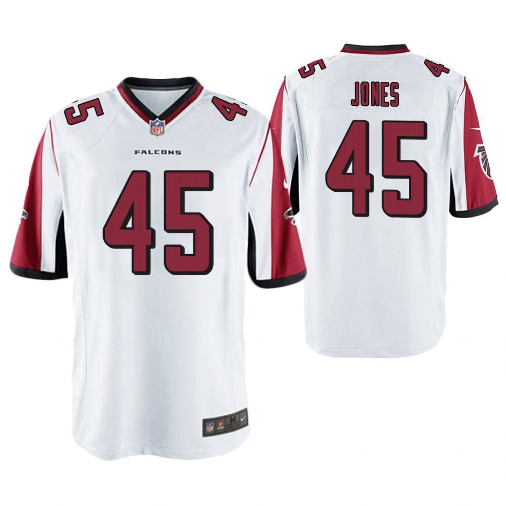 Atlanta Falcons #45 Deion Jones White Game Jersey Atlanta Falcons #45 Deion Jones White Game Jersey