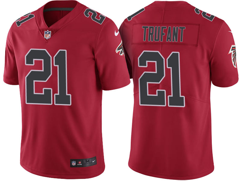 Atlanta Falcons #21 Desmond Trufant Red Vapor Untouchable Color Rush Limited Jersey Atlanta Falcons #21 Desmond Trufant Red Vapor Untouchable Color Rush Limited Jersey