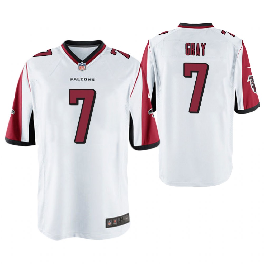 Atlanta Falcons #7 Devin Gray White Game Jersey