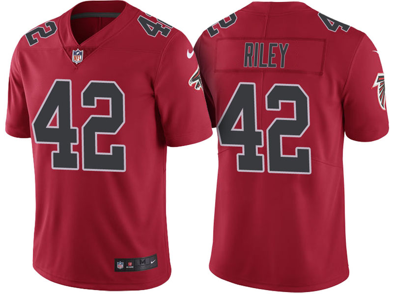 Atlanta Falcons #42 Duke Riley Red Vapor Untouchable Color Rush Limited Jersey Atlanta Falcons #42 Duke Riley Red Vapor Untouchable Color Rush Limited Jersey