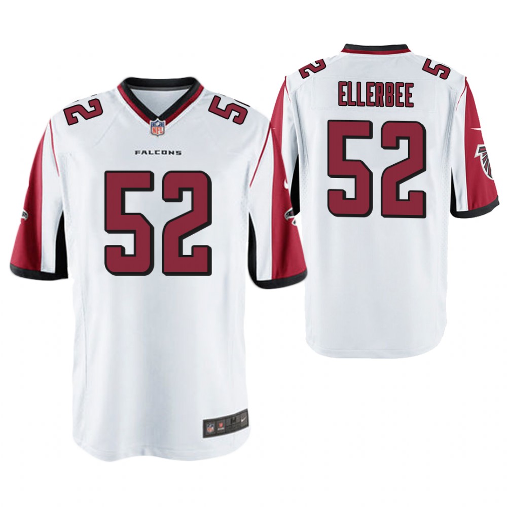 Atlanta Falcons #52 Emmanuel Ellerbee White Game Jersey