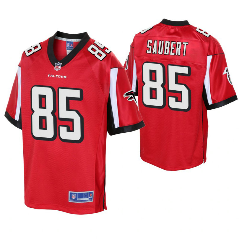 Youth Atlanta Falcons #85 Eric Saubert Red Player Pro Line Jersey
