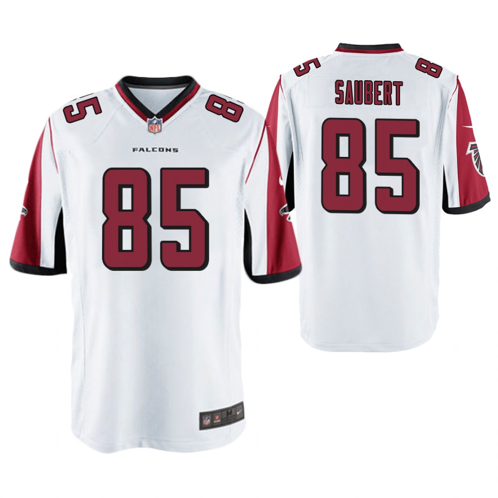 Atlanta Falcons #85 Eric Saubert White Game Jersey