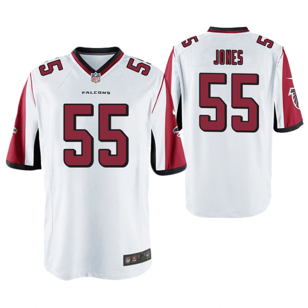Atlanta Falcons #55 J'Terius Jones White Game Jersey