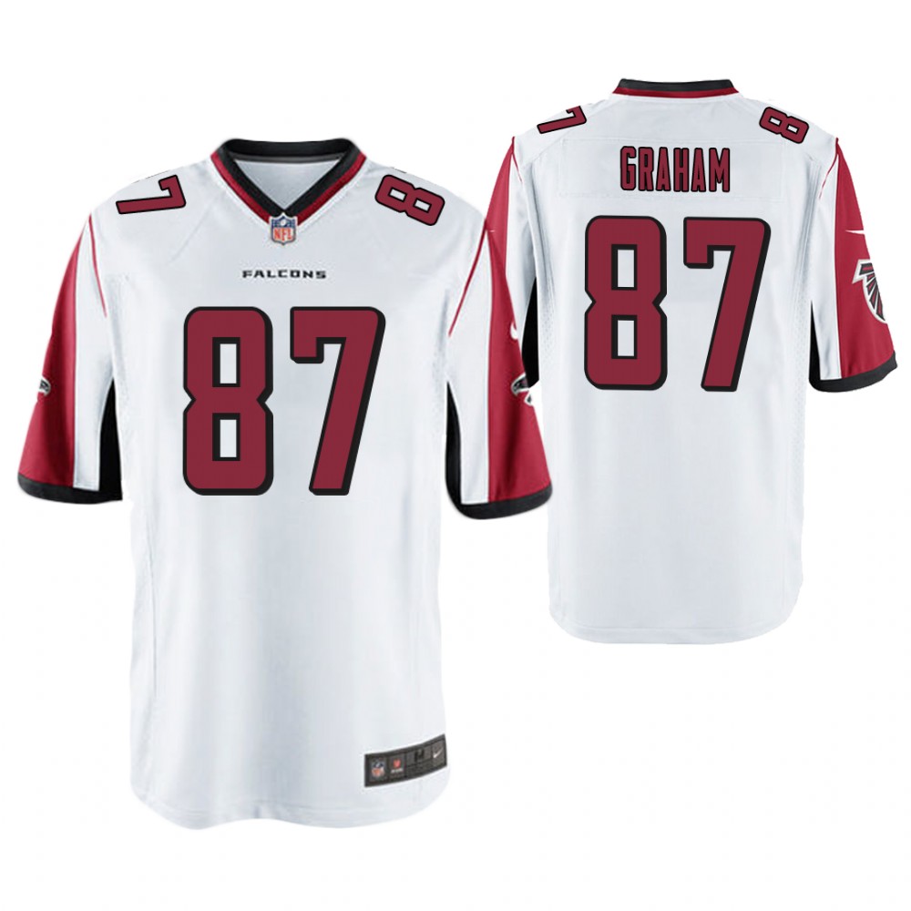 Atlanta Falcons #87 Jaeden Graham White Game Jersey