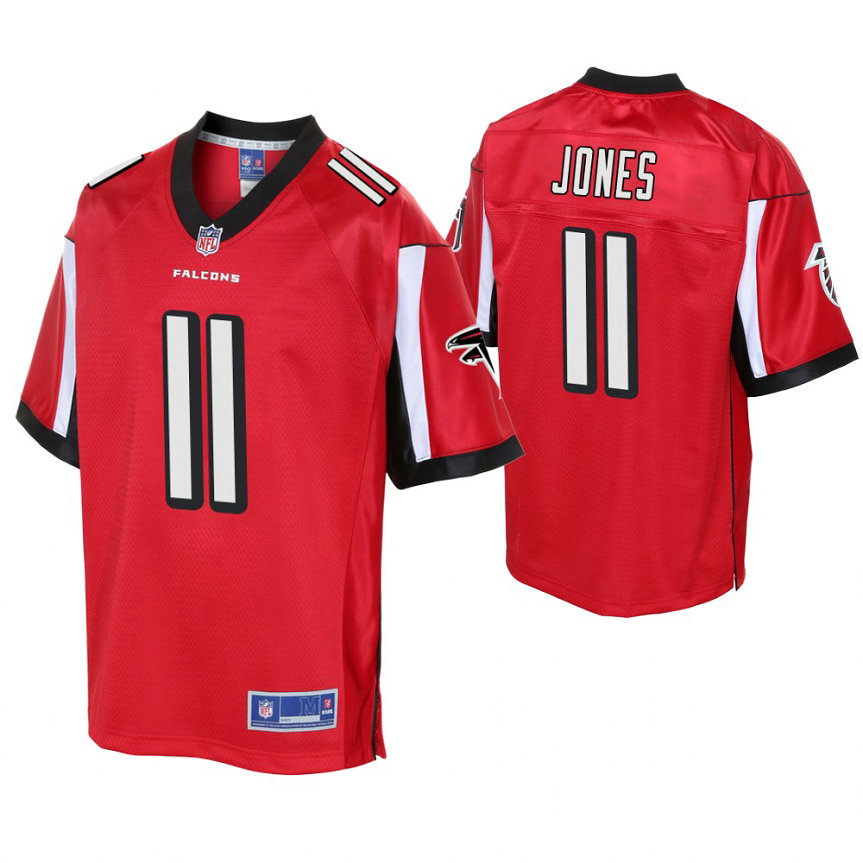 Youth Atlanta Falcons #11 Julio Jones Red Player Pro Line Jersey