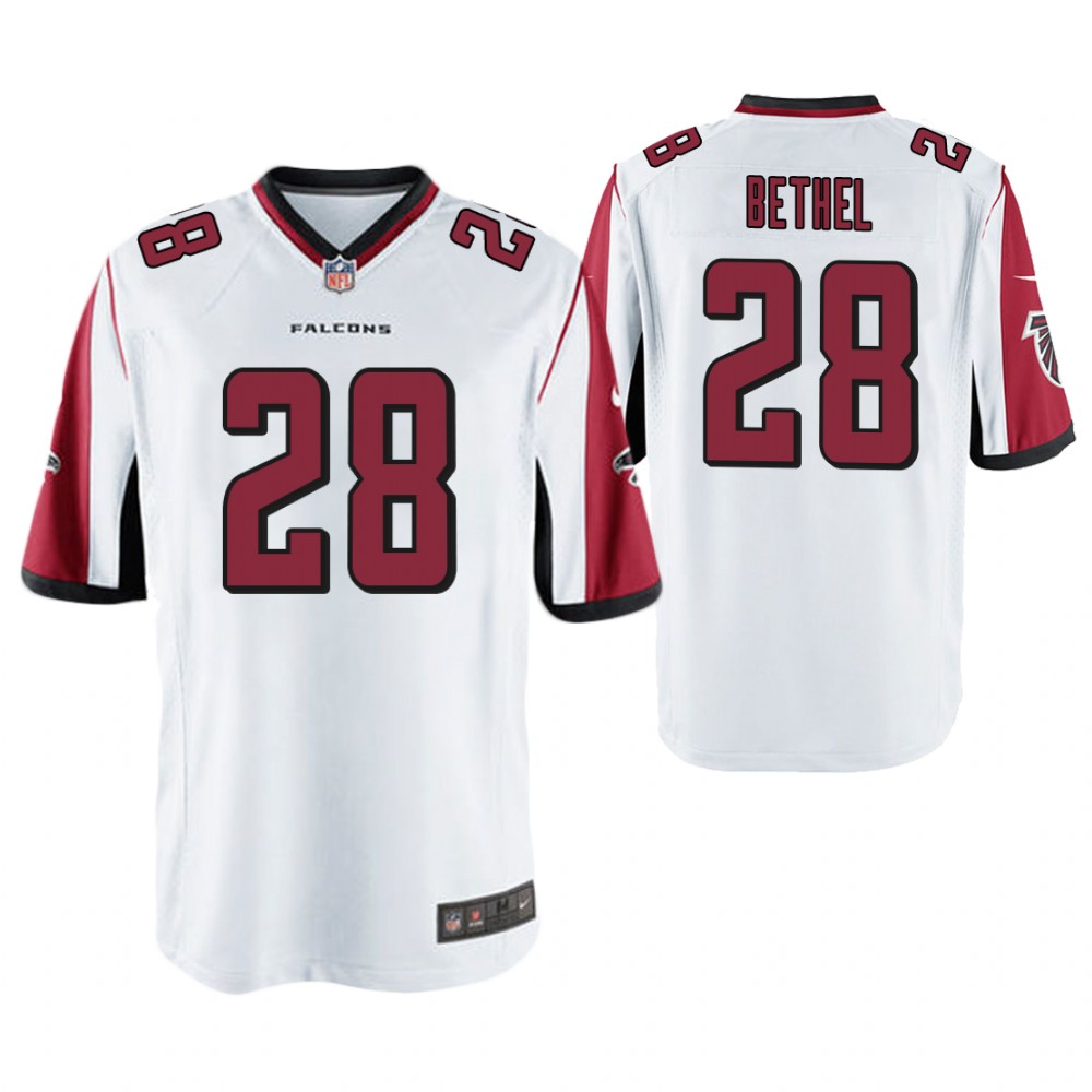Atlanta Falcons #28 Justin Bethel White Game Jersey
