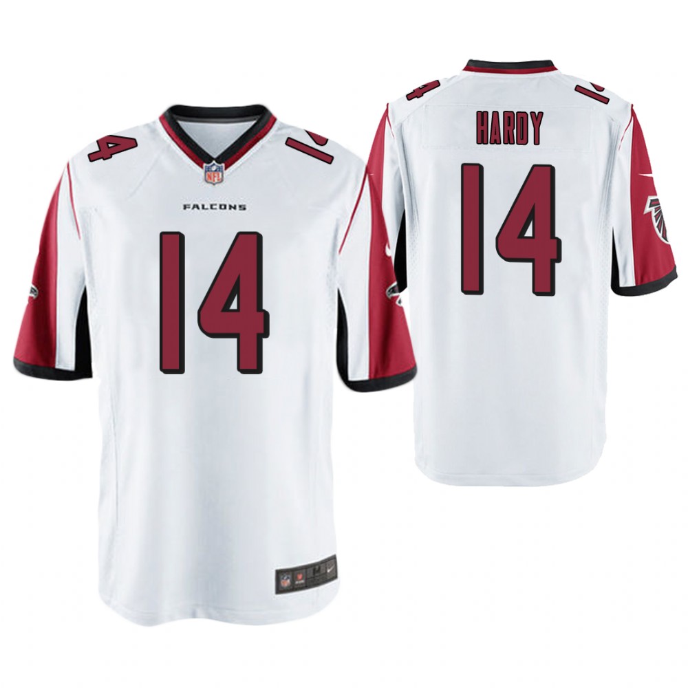 Atlanta Falcons #14 Justin Hardy White Game Jersey