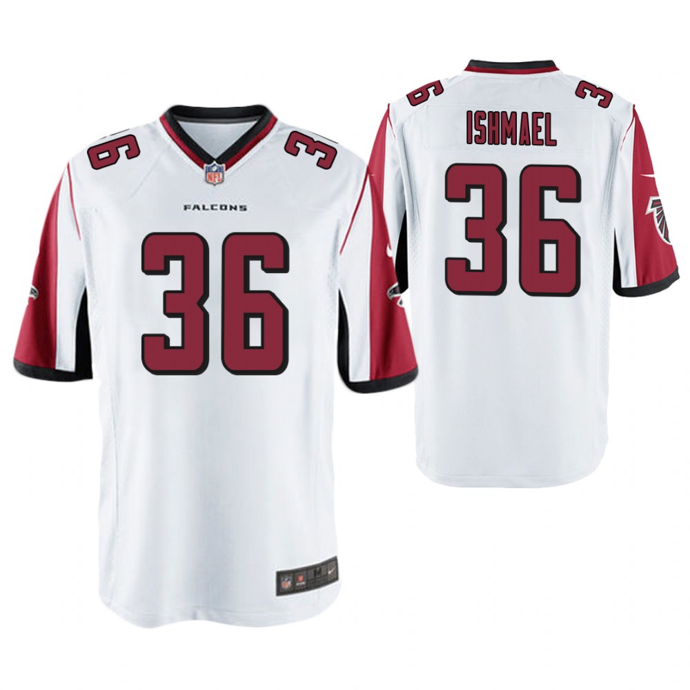 Atlanta Falcons #36 Kemal Ishmael White Game Jersey Atlanta Falcons #36 Kemal Ishmael White Game Jersey