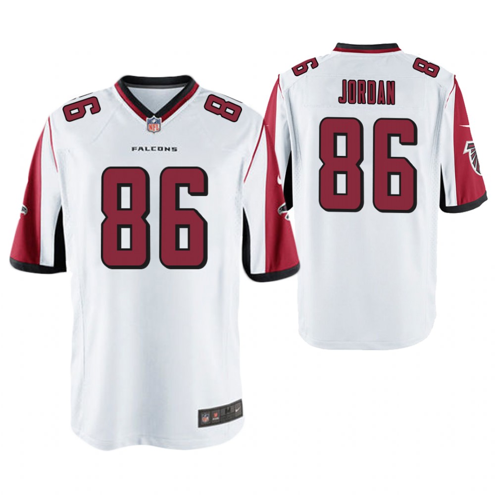Atlanta Falcons #86 Lamar Jordan White Game Jersey