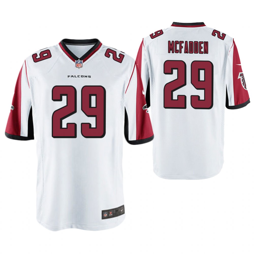 Atlanta Falcons #29 Leon McFadden White Game Jersey Atlanta Falcons #29 Leon McFadden White Game Jersey