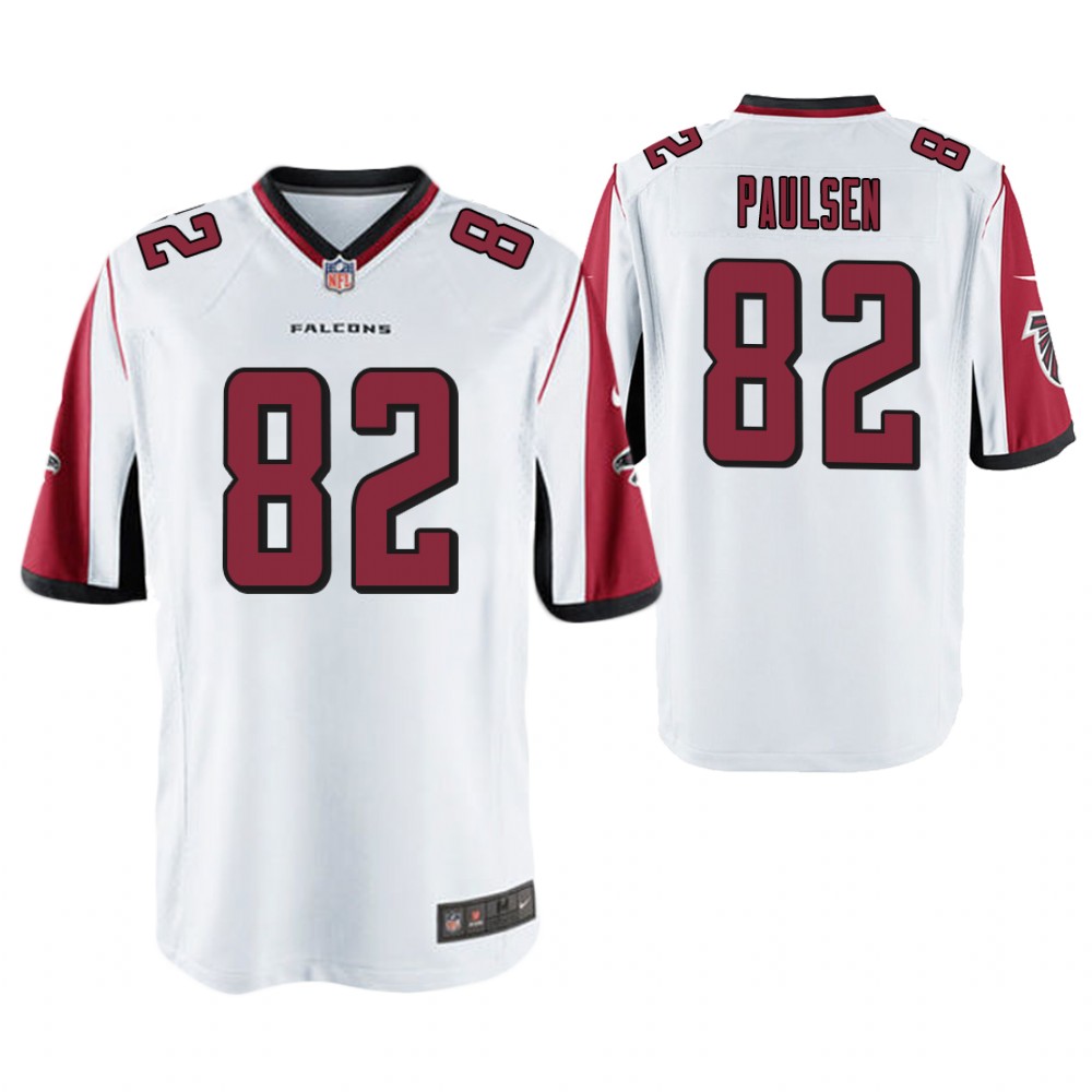 Atlanta Falcons #82 Logan Paulsen White Game Jersey Atlanta Falcons #82 Logan Paulsen White Game Jersey