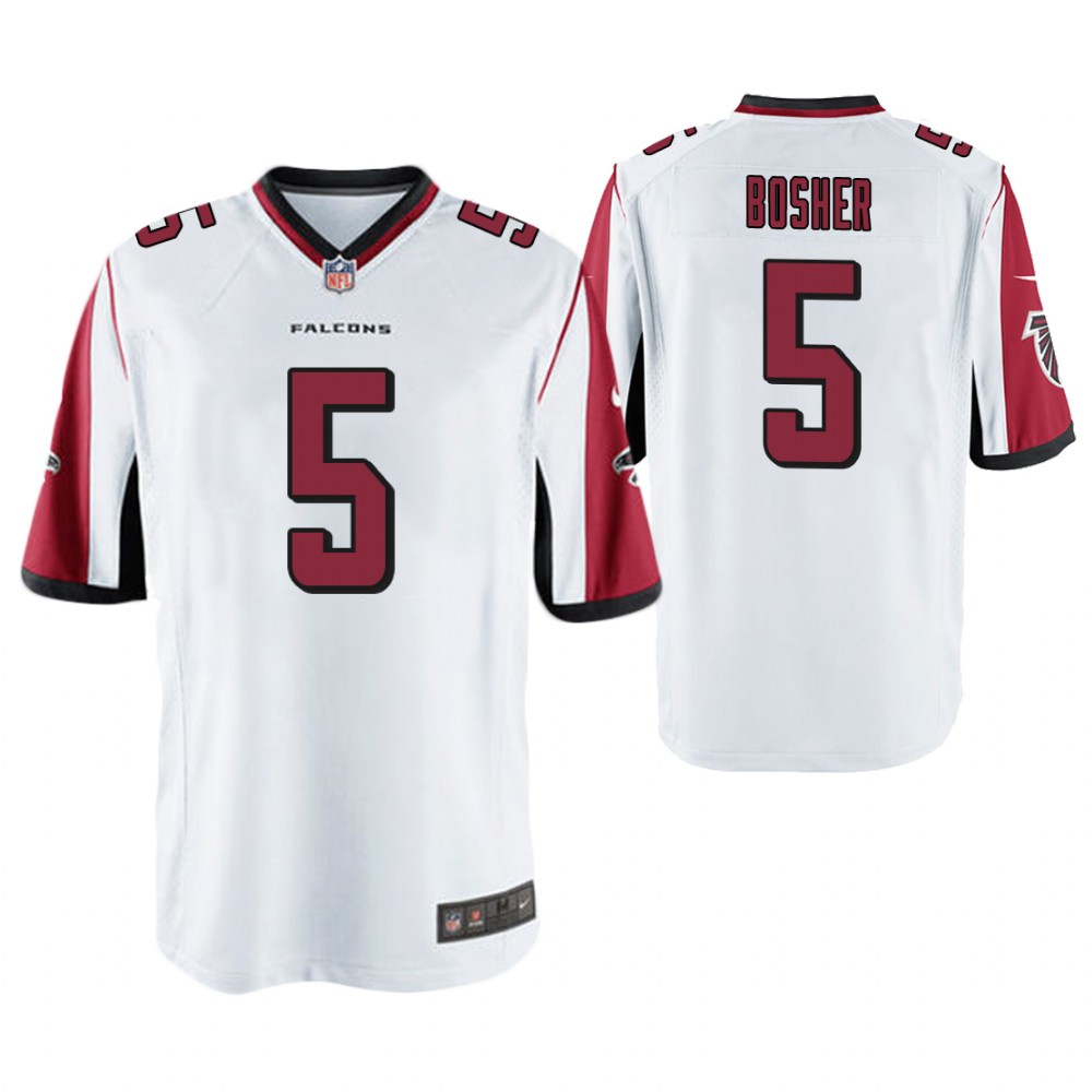 Atlanta Falcons #5 Matt Bosher White Game Jersey