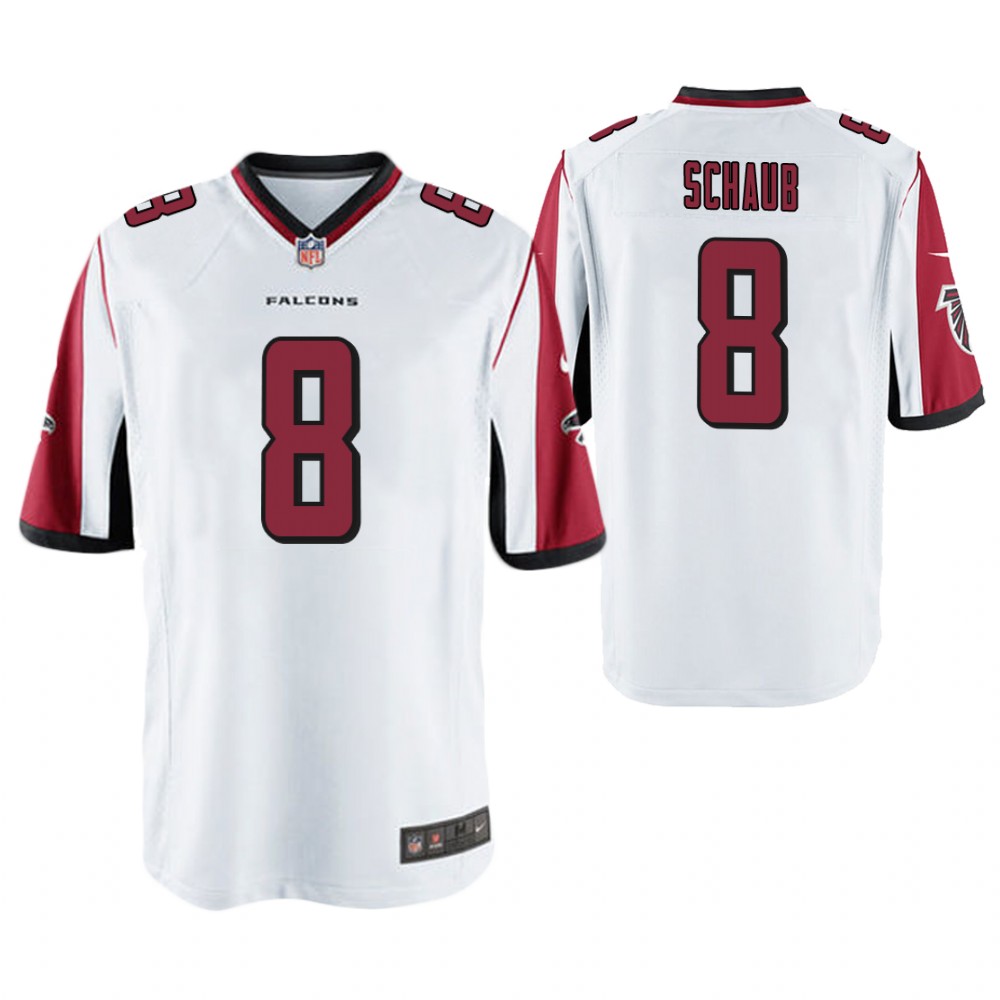 Atlanta Falcons #8 Matt Schaub White Game Jersey