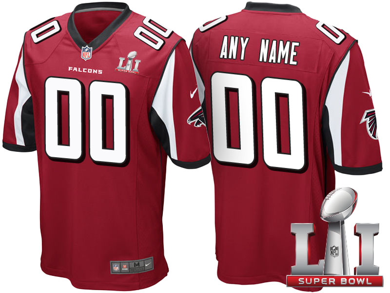 2017 Super Bowl LI Atlanta Falcons Red Game Customized Jersey 2017 Super Bowl LI Atlanta Falcons Red Game Customized Jersey