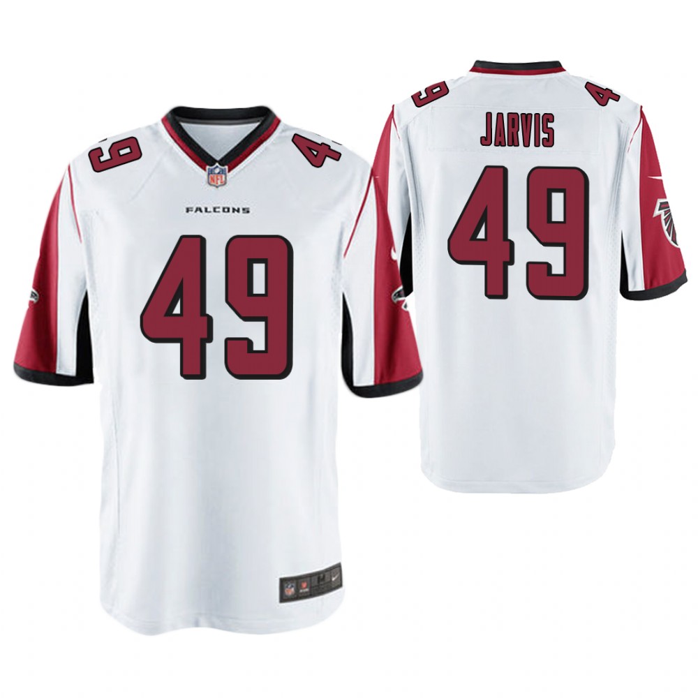 Atlanta Falcons #49 Richard Jarvis White Game Jersey Atlanta Falcons #49 Richard Jarvis White Game Jersey