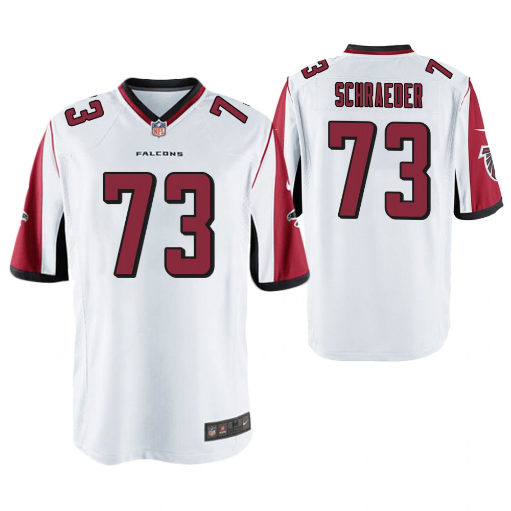 Atlanta Falcons #73 Ryan Schraeder White Game Jersey
